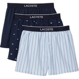 Lacoste Lacoste, Herren, Unterhosen, 3er Pack Basic Boxershorts, Blau, XL