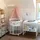 Waldin Babybett OWAL Kinderbett 7in1 mit Matratze, mitwachsendes Kinder-Bett