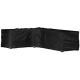 vidaXL Gartenmöbel-Abdeckung in L-Form 210 x 260 x 80 cm Schwarz