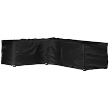 vidaXL Gartenmöbel-Abdeckung in L-Form 210 x 260 x 80 cm Schwarz