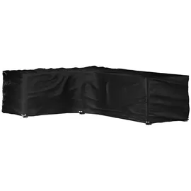 vidaXL Gartenmöbel-Abdeckung in L-Form 210 x 260 x 80 cm Schwarz