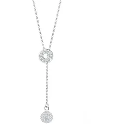 Elli Y-Kette Kugel Kristalle 925 Silber 45 Damen 