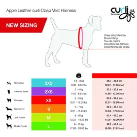 Curli Apple Leather Geschirr braun L