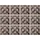 Queence Fliesenaufkleber Mosaik Muster 12er Set 15cm x 15cm