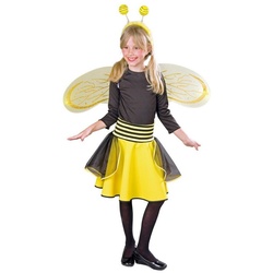Metamorph Kostüm Bienenrock, Süßer Tellerrock für Bienenkostüme gelb 86-92
