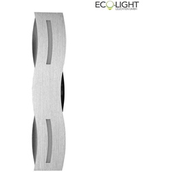 ECO-Light LED Wandleuchte WAVE, 12W, 800lm, 3000K, IP20, silber ECO-LED-WAVE-AP12-NIK