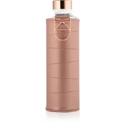 Equa Mismatch Wasserflasche + Kunstlederhülle Farbe Bronze 750 ml