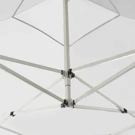 vidaXL Profi-Partyzelt Faltbar mit Wänden Aluminium 2×2m Weiß