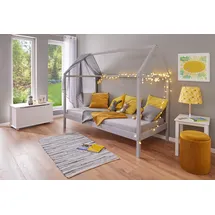 Interlink Hausbett Sun Road 90 x 200 cm Kiefer massiv grau lackiert