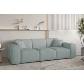 Fun Möbel Sofaset Designersofa CELES PREMIUM 3-1-1 in Stoff Scala Saphirblau - Blau