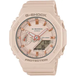 Chronograph CASIO G-SHOCK "GMA-S2100-4AER", beige (natur), Armbanduhren, Damen, Quarzuhr, Armbanduhr, Damen, Herren, digital, bis 20 bar wasserdicht