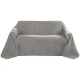 Beautissu Romantica Bettüberwurf 210 x 280 cm Grau