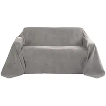 Beautissu Romantica Bettüberwurf 210 x 280 cm Grau