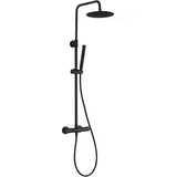 Aloni Duschsystem Thermostat Schwarz 120 cm