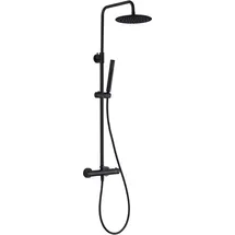 Aloni Duschsystem Thermostat Schwarz 120 cm