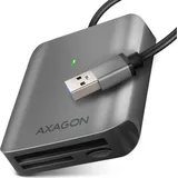 Axagon CRE-S3 (USB 3.0 Standard-A Stecker), Speicherkartenlesegerät, Grau