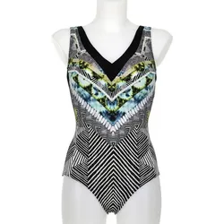 SUNMARIN Damen Badeanzug Badeanzug, schwarz, 48D
