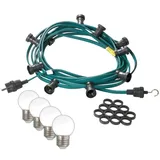 satisfire Kerzenlichterkette LED 50 m Grün