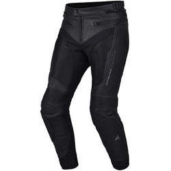 SHIMA Piston Motorrad Leder- / Textilhose, schwarz, Größe 52 für Männer