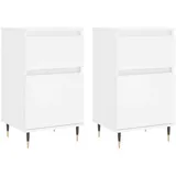 vidaXL Sideboards 2 Stk. Weiß 40x35x70 cm Holzwerkstoff