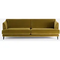 Sofa Monza, 3-, 4- Oder 5-sitzer, Samt bronzefarbengrün 3-Sitzer