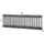 KAWOLA Garderobe JACINTA Mangoholz Metall 100 x 33 x 10 cm Braun