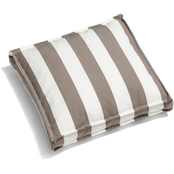 Jan Kurtz Möbel Kissen Boxkissen Streifen weiß/taupe mehrfarbig, Designer Jan Kurtz, 5x40x40 cm