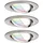 Paulmann smik Gateway mit Wandtaster + LED Einbauleuchte Nova Plus Coin 1 St. Weiß/Grau