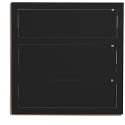 Ambivalenz Fläpps 80x80-3 Regal schwarz