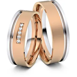 Trauringe Witten 333er Rot-/Weiflgold - 2959