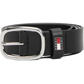 Tommy Hilfiger Oval Ledergürtel schwarz 85 cm
