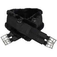 Kentucky Lammfell Sattelgurt 115 cm Schwarz
