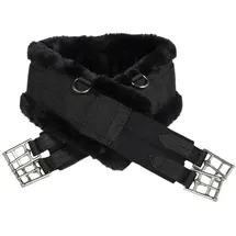Kentucky Lammfell Sattelgurt 115 cm Schwarz