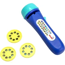 Simba Light Projector Tiere, projiziert farbige Bilder, 3 Scheiben mit je 8 Motiven, 12cm, ab 3 Jahren