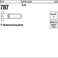 Industrial Quality Supplies DIN 787 T-Nutenschraube 8.8 28 M