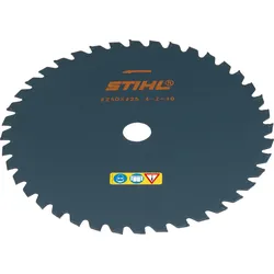 STIHL Grasschneideblatt Ø 250 mm, 40 Zähne, Stahl, für Mäharbeiten in starkem und trockenem Gras