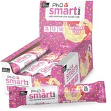 PhD Nutrition Smart Bar Protein Riegel 12 x 64g Geburtstagskuchen - High Protein Snack mit 20g Eiweiß und wenig Zucker, Makrofreundlicher Eiweißriegel