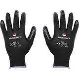 TOOLCRAFT TO-5621529 Polyester, Nitril Arbeitshandschuh Größe (Handschuhe): 8 EN 388 CAT II 1 Paar