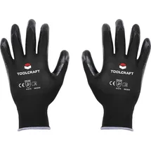TOOLCRAFT TO-5621529 Polyester, Nitril Arbeitshandschuh Größe (Handschuhe): 8 EN 388 CAT II 1 Paar