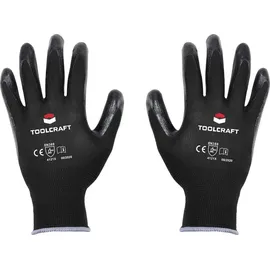 TOOLCRAFT TO-5621529 Polyester, Nitril Arbeitshandschuh Größe (Handschuhe): 8 EN 388 CAT II 1 Paar