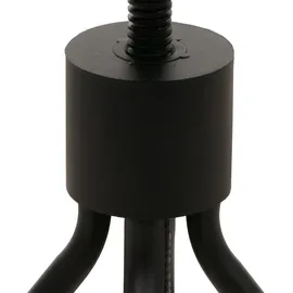 Mendler 2er-Set Barhocker HWC-N17, Barstuhl, höhenverstellbar drehbar Fußablage Industrial Metall Massiv-Holz - natur