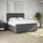 vidaXL Boxspringbett 180 x 200 cm Dunkelgrau