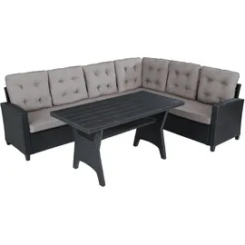 Tectake tectake® Rattan Lounge Catania für 6 Personen, widerstandsfähig