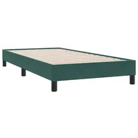 VidaXL Boxspringbett ohne Matratze Dunkelgrün 90x210 cm Samt