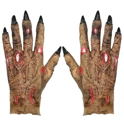 Zombie Krallen Handschuhe aus Latex - OS