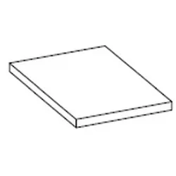 KBS Gastrotechnik KBS Schneidbrett aus Kunststoff 400 mm für Neutralelemente geeignet