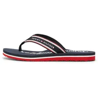 Zehentrenner »IM GRAPHIC BEACH SANDAL«, Sommermode, Dianette, Poolslides mit auffälligem Logoschriftzug, Gr. 35, dunkelblau, , 27800136-35