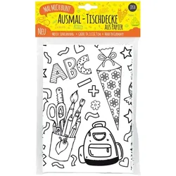 Mal mich bunt - Ausmal Tischdecke Schulanfang