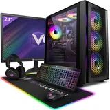 Vibox III-86 Gaming PC Set Komplett - Monitor 23 Zoll - Intel Core i7 9700KF 4,9 GHz - Nvidia RTX 4060 Ti OC 8 GB - 32 GB RAM - 1 TB SSD - Windows ...