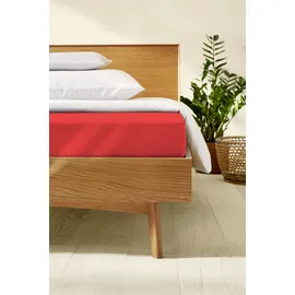 KAEPPEL Spannbettlaken Jersey-Elasthan 90-100 x 200 cm rot
